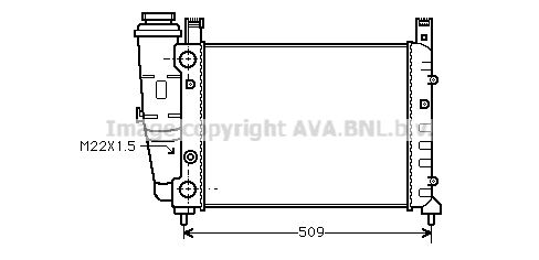 AVA QUALITY COOLING Радиатор, охлаждение двигателя FT2040